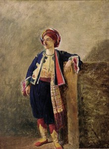 Uomo in costume orientale